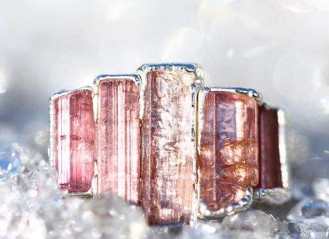 Hundreds of unique designs, made in every birthstone to represent the people you love most. Raw Stone Bracelet, Sister Rings, Stackable Birthstone Rings, Pink Tourmaline Crystal, Amazonite Ring, Raw Stone Ring, Mother Jewelry, Pink Tourmaline Ring, Different Shades Of Pink