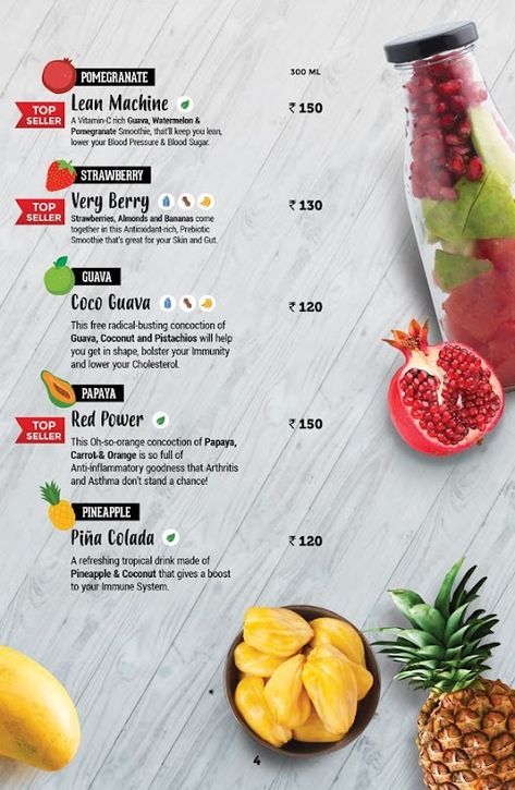 The Smoothie Bar, Kathirkamam, Puducherry menu 16 Juice Shop Menu Card Design, Smoothie Menu Design Ideas, Juice Menu Design Ideas, Juice Bar Menu Ideas, Smoothie Menu Design, Juice Menu Design, Smoothie Bar Design, Juice Bar Design Ideas, Smoothie Names