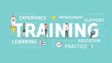 Training concept illustration idea of ex... | Premium Vector #Freepik #vector #design-idea #concept #learning-development #skills Skill Development Poster, Learning Development, 3d Vector, Concept Illustration, Skill Development, Learning And Development, Skills Development, Vector Design, Premium Vector