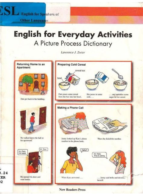 House Vocabulary, English Everyday, Phonics Readers, English Collocations, English Learning Books, English Teaching Resources, Student Book, Picture Dictionary, Vocabulary Games