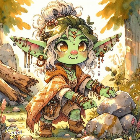 #aiart #aiartcommunity #characterart Witherbloom Student, Orc Girl, Goblin Core, Dnd Characters, Digital Illustration, Character Inspiration, Character Art, Books, Pins