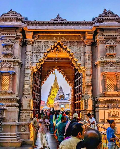 Kashivishwanath Temple, Kashi Vishwanath Temple Varanasi, Varanasi Temple, Kashi Vishwanath Temple, Kashi Vishwanath, Shiva Temple, Temple Logo, Indian Temple Architecture, Medical Quotes