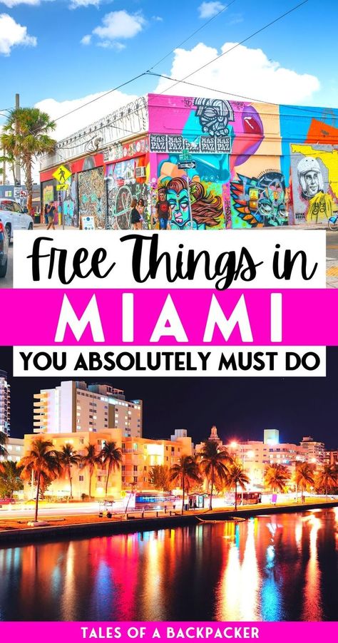 Miami Travel Guide: Click to read our top tips for cheap things to do in Miami Florida, including what to do in Miami for free and where to stay in Miami on a budget. Our budget Miami Florida travel guide has all the best cheap travel tips for your next Miami trip so you can make the most of this incredible US travel destination without breaking the bank! Plan your cheap Florida travel adventure and check out the best free things to do in Miami right now! Free Things To Do In South Beach Miami, What To Do In Miami For A Day, Unique Things To Do In Miami, What To See In Miami, Miami On A Budget, Miami Must Do, Miami What To Do, Miami Things To Do In One Day, Things To Do In Miami With Teens