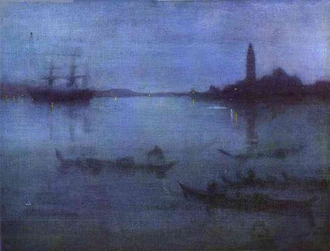 Nocturne in Blue and Silver: The Lagoon, Venice Whistler Paintings, James Whistler, James Abbott Mcneill Whistler, James Mcneill Whistler, Oil Painting Reproductions, Painting Reproductions, Tea Collection, Whistler, Museum Of Fine Arts