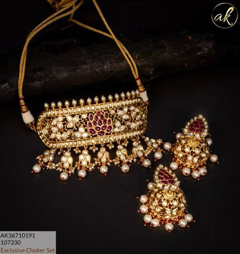 Rajasthani Necklace, State Project, Rajput Jewellery, Rajasthani Jewellery, Marriage Jewellery, Rajputi Jewellery, Bridal Jewellery Earrings, Indian Wedding Jewelry Sets, New Gold Jewellery Designs