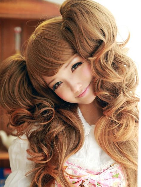 via My Darling Rainbow http://mydarlingrainbow.tumblr.com Gyaru Wig, Pastel Wigs, Hair Practice, Rise Kujikawa, Adorable Hairstyles, Gyaru Hair, Brat Doll, Hime Gyaru, Kawaii Clothing