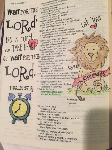 Psalm 27:14 Julie Williams art Bible Journaling The Women At The Well, Women At The Well, John Bible, Grace Wins, Psalm 27:14, Matthew West, Bible Drawing, Journaling Ideas Drawings, Prayer Meeting