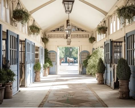 Stable Interior, Dream Barn Stables, Horse Barn Designs, Dream Horse Barns, Dream Stables, Horse Barn Plans, Denim Jeans Women, Equestrian Estate, Pretty Houses