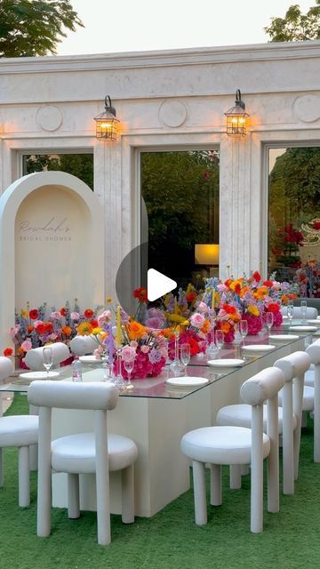 AURA EVENTS | DUBAI EVENT PLANNERS on Instagram: "Rowdah’s bridal shower 🌸🎀

#bridalshower #bachelorette #gardentheme #gardenwedding #dubaibride #dubaibridalshower #bridalshowerideas #floralinspiration #weddinginspo #springflowers" Rahul Vaidya And Disha Parmar Wedding, Table Styling, Event Planners, Garden Theme, Event Inspiration, Table Style, Beautiful Table, Party Event, Event Planner