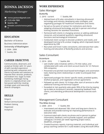 Resume Examples For Jobs, Resume Examples Skills, Student Resume Examples, Simple Resume Examples, First Job Resume, It Resume, Career Change Resume, Tips For High School, Sales Resume Examples