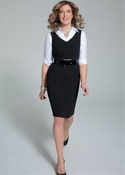 button down shirt under sheath dress Button Down Shirt Under Dress, Collared Shirt Under Dress, Dress Over Shirt Outfit, Under Dress Outfit, Shirt Under Dress Outfit, Trendy Office Wear, Dress Over Shirt, Dress With Blouse, Shirt Under Dress