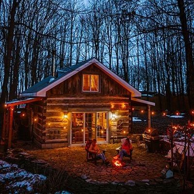 Ontario Cottages, Eco Cabin, Old Cabins, Log Cabin Living, Cottage Retreat, Small Cottages, Forest Cabin, Luxury Cottage, Cabin Living