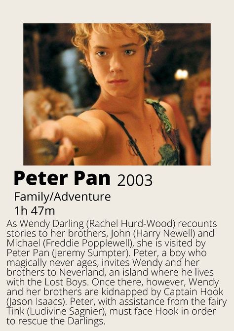 peter pan minimalist poster #peterpan #poster #peterpanposter #movieposter #minimalistposter #minimalistmovieposter Peter Pan 2003, Rachel Hurd Wood, Minimalist Movie Poster, Family Adventure, Minimalist Poster, Boys Who, Peter Pan, Movie Poster, Movie Posters