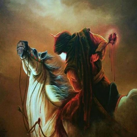 Hz. Ali Akbar Ibn Hussein was the son of Al-Husayn ibn ‘Ali, the third Shi‘ite Imam, and Umme Layla. He was killed at the age of 18, 19 or 25 on the day of Ashura Ali Akbar Ibn Hussain Shahadat, Muharram Images, La Illa Ha Illallah Wallpaper, Cute Couple Sketches, Ali Akbar, Battle Of Karbala, Karbala Pictures, Ibn Ali, Imam Hussain Wallpapers