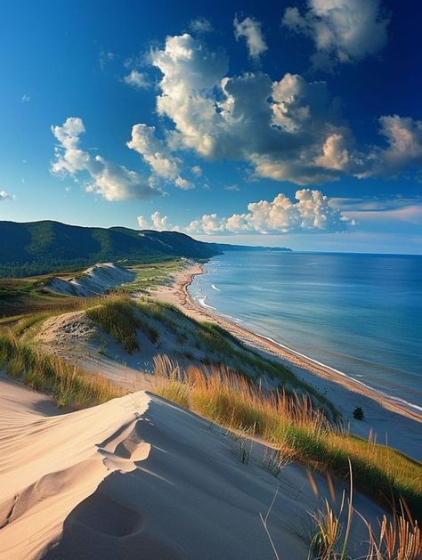 Sleeping Bear Dunes Michigan, Vacation 2024, Sleeping Bear, Lake Michigan, Michigan, Good Morning, Sleep, Lake