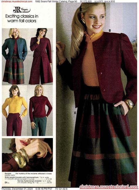 1982 Sears Fall Winter Catalog, Page 90 - Christmas Catalogs & Holiday Wishbooks 1982 Fashion, 80s Inspired Fashion, 1980s Fashion Women, 1980s Christmas, 1980 Fashion, Old School Fashion, Sears Catalog, 80’s Fashion, Christmas Catalogs