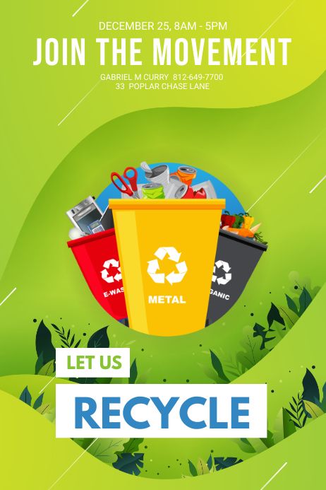 Poster About Recycling, Reduce Reuse Recycle Poster, Recycling Poster, Environmental Protection Poster, Footprint Poster, Environment Awareness, Design Campaign, Poster Template Design, Fashion Poster Design