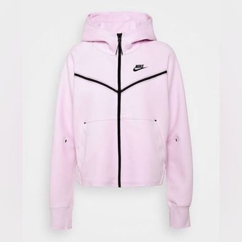 Pink Nike Tech Fleece, Woman’s Pink Nike Tech, Nike Blazer Outfit, Nike Tech Jacket, Nike Fleece Jacket, Fleece Outfit, Nike Sportswear Tech Fleece, Tech Fleece Hoodie, Tech Hoodie, Cute Nike Outfits