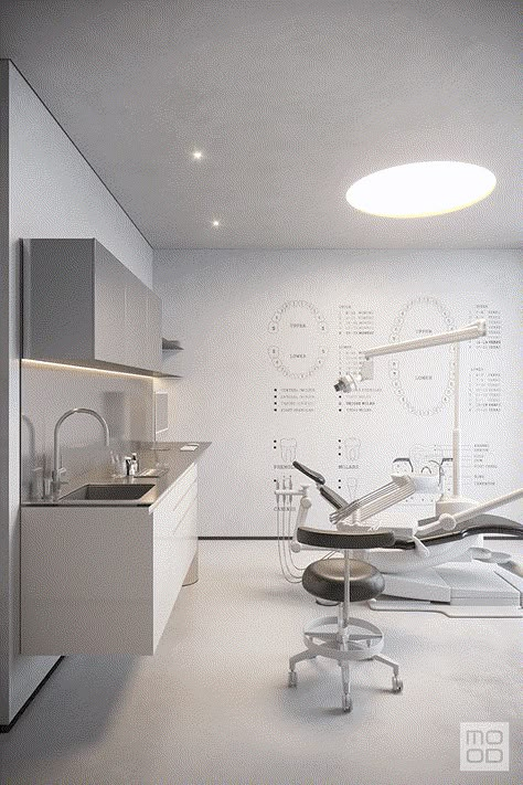 Dental Clinic 2022 on Behance Aesthetic Dental Clinic, Dental Clinic Architecture, Modern Dental Office Design, Clinic Architecture, Dental Furniture, Dentist Office Design Interiors, Dental Clinic Interior, Dental Design Interior, Medical Clinic Design