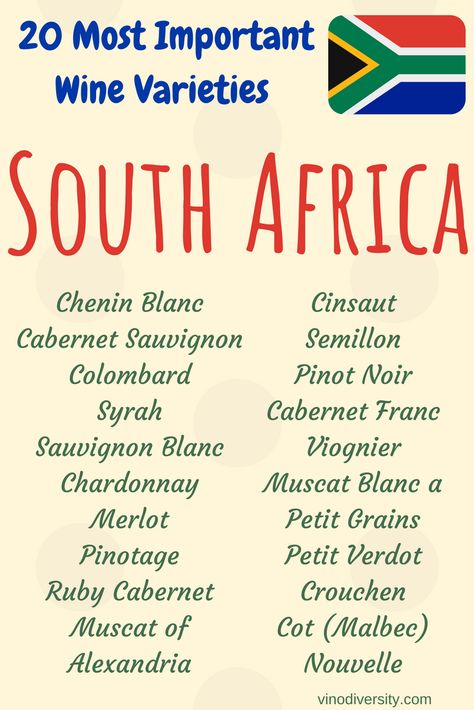 South African Wine Map #wine #redwine #whitewine #southafricanwine #southafrica #pinotage South Africa Wine, South African Wine, Wine Grape, Wine Variety, Grape Varieties, Vegan Wine, Wine Map, Wine Knowledge, African Cooking