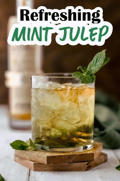 Mint Julep is the perfect refreshing cocktail and easy to make with bourbon, fresh mint leaves, and simple syrup all poured over crushed ice. Three Kings Cake Recipe, Greyhound Cocktail, King Cake Recipe Easy, Mint Julep Cocktail, Julep Recipe, Mint Julep Recipe, Slow Cooker Appetizers, King Cake Recipe, Homemade Cocktails