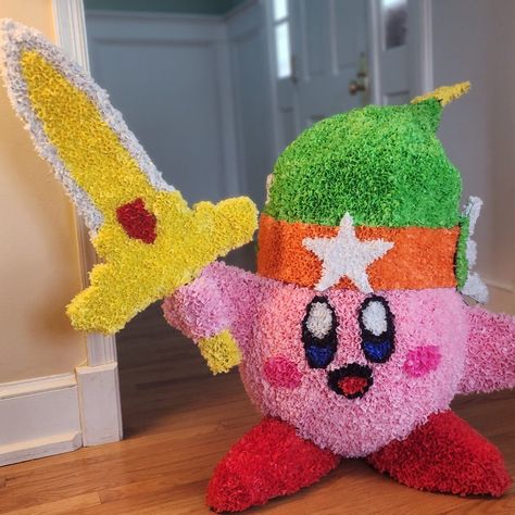 Kirby Piñata Kirby Pinata, Kirby Party, 13 Birthday, 13th Birthday, 9th Birthday, Kirby, Baby Showers, Nintendo, Cake