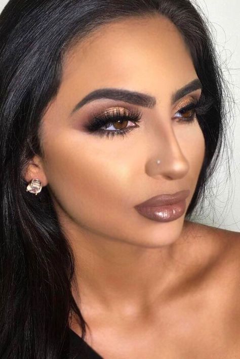 Trucco Glam, Amazing Wedding Makeup, Make Up Designs, Gold Eye Makeup, Wedding Makeup Tips, Prom Makeup Looks, Tattoo Henna, Prom Queen, Braut Make-up