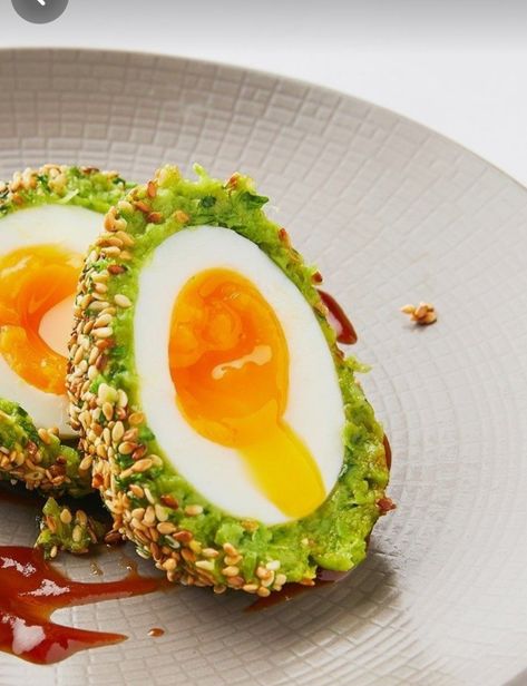 Scotch Eggs Recipe, Scotch Egg, Great British Chefs, Scotch Eggs, Egg Recipe, Broad Bean, Eggs Recipe, Idee Pasto Sano, Food Presentation