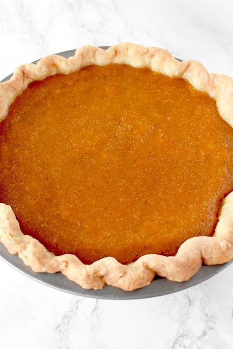 This vegan sweet potato pie is light, fluffy, and incredibly easy to make! It tastes just as good as a non vegan sweet potato pie, but it's even easier to make and a little extra creamy too. #thetasteofkosher #vegan #sweetpotatopie #southerncooking #thanksgiivng #dessert Dairy Free Sweet Potato Pie, Potato Squash Recipes, One Bowl Desserts, Easy Dairy Free Recipes, Sweet Potato Squash, Dairyfree Dessert, Biblical Diet, Potato Squash, Holiday Desserts Thanksgiving