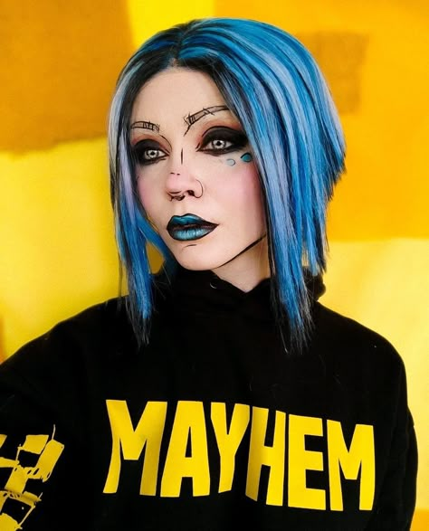 Maya Borderlands Cosplay, Borderlands Makeup, The 100 Cosplay, Maya Borderlands, Borderlands Cosplay, Cell Shading, References For Drawing, Makeup Shades, Cosplay Diy