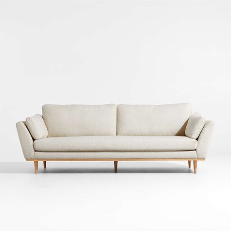 In-Stock Furniture: Ready to Ship Sofas, Beds & More | Crate & Barrel Mid Century Apartment, Mid Century Living, Apartment Sofa, Sofa Review, Timeless Chic, Mid Century Sofa, Crate Barrel, Sofa Bench, Living Room Furniture Sofas