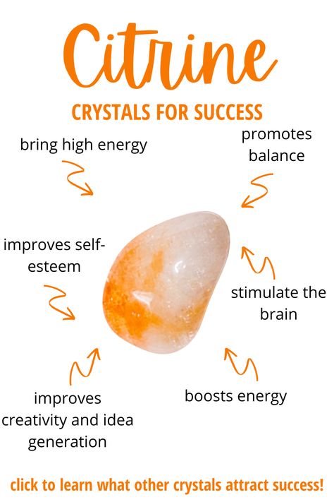 Crystals For Work Success, Crystals For Success And Prosperity, Best Crystals For School, Spells For Success In Business, Citrine Crystal Wallpaper, Crystals For School, Crystal For Success, School Crystals, Crystals For Work