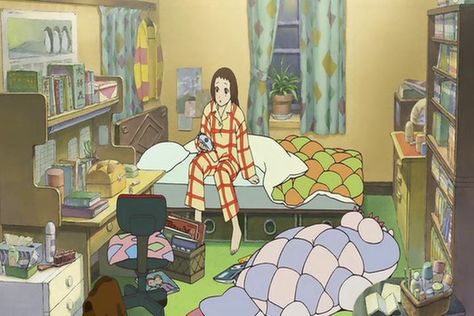 Haru's bedroom, "The Cat Returns" The Cat Returns, Arte Indie, Ghibli Artwork, Studio Ghibli Movies, Anime Room, Studio Ghibli Art, Ghibli Movies, Ghibli Art, Old Anime