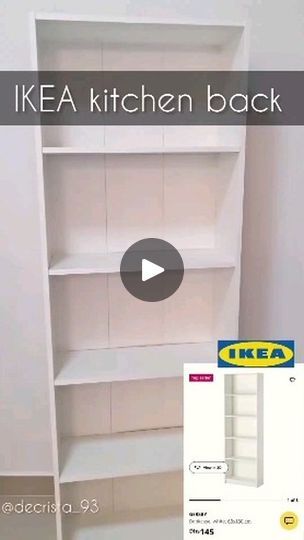 Styling Ikea Bookshelves, Ikea Kitchen Pantry Ideas, Ikea Hack Kitchen Pantry, Bookshelves In Kitchen Ideas, Pantry Ideas For No Pantry, Ikea Pantry Ideas Hacks, Billy Pantry Ikea, Ikea Kitchen Pantry Hacks, How To Make A Pantry In Small Kitchen