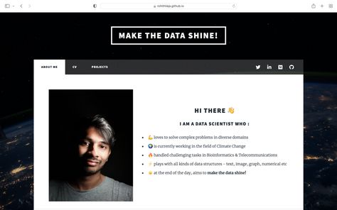 How I Designed My Own Data Science Portfolio Website? | by Rohith Teja | Feb, 2022 | Towards Data Science Data Science Portfolio Website, Data Science Portfolio, Science Portfolio, Data Portfolio, Personal Website Portfolio, Learn Html And Css, Data Science Learning, Telling Time Worksheets, Learn Html