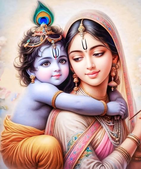 Son And Mother, Janmashtami Pictures, Jay Shree Krishna, Yashoda Krishna, Cute Photo Poses, Dj Images Hd, Indian Women Painting, Krishna Drawing, Hanuman Pics