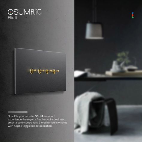 OSUM Flic, a smart switch with single-touch functionality combines simplicity, convenience, and automation to transform our home environment. With its intuitive controls, seamless integration with other devices, and remote accessibility, this smart switch enhances our comfort, security, and energy efficiency. #OSUMnessUnleashed #FlicSmartSwitches #RegalElegance #HapticToggleMode #OSUMSmartSwitches#FlicSwitches #SmartHomeSolutions #InnovationUnleashed #FutureOfSwitches #TechRevolution Dental Videos, Media Poster, Smart System, Smart Home Design, 2024 Design, Social Media Poster, 2d Design, Smart Home Automation, Smart Switches