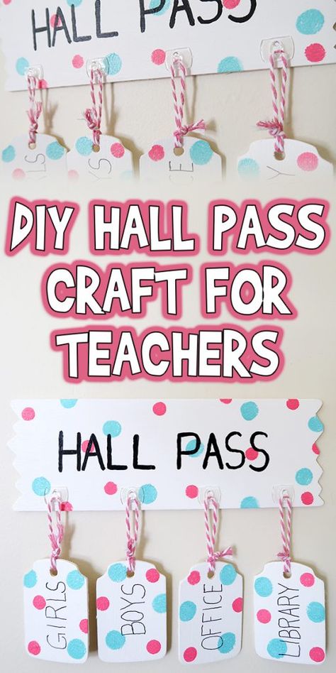 Diy Hall Passes Classroom, Hall Pass Ideas, Teacher Hall Pass Ideas, Hallway Passes Classroom, Bathroom Passes For Classroom, Elementary Bathroom Passes, Face Mask Diy, Headboard Diy, Hall Pass