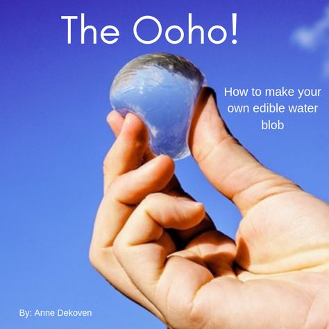 How to Make an Ooho the Edible Water Blob Edible Water Bottle, Water Blob, Homemade Slime, Rain Collection, Water Containers, Science Fair Projects, New Inventions, Water Balloons, Chocolate Drinks