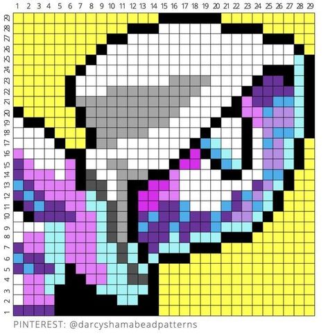 Pixel Art Grid 14x14, Pixel Art 32 By 32 Grid, Pixel Art Grid Marvel, 32 By 32 Pixel Art Cute, Perler Bead Patterns 29x29, Spider Gwen Perler Beads, 29 X 29 Pixel Art, Spiderverse Pixel Art, Cool Pixel Art Ideas