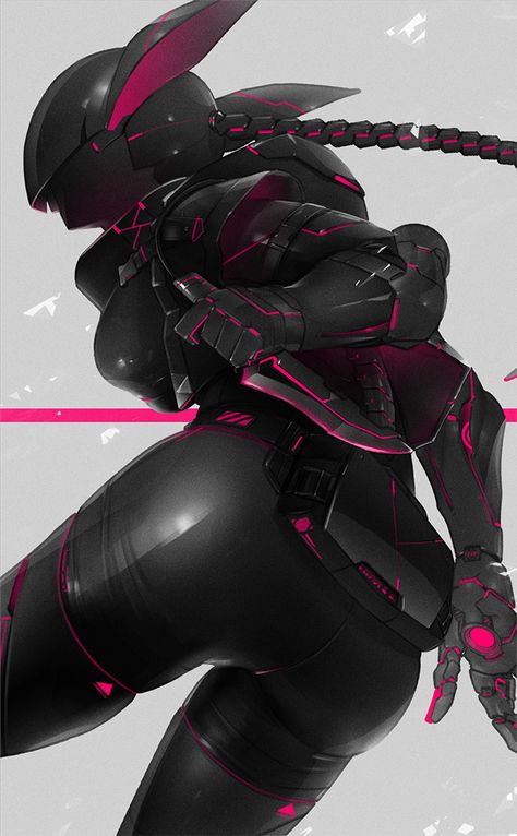 Warrior Oc, Cyberpunk Rpg, Futuristic Armour, Mech Suit, Female Armor, Cyberpunk Girl, Cyberpunk Character, Robot Art, Robots Concept