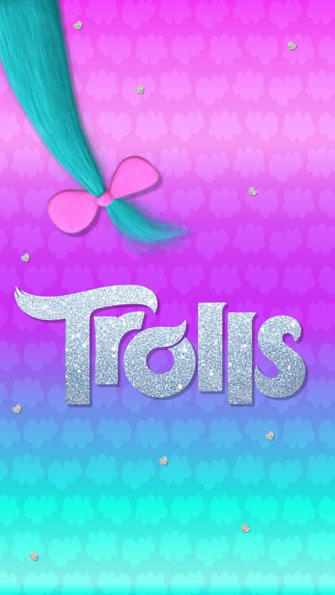 Trolls Wallpaper Iphone Wallpapers, Trolls Background, Paper Decor Ideas, Trolls Wallpaper, Wall Paper Ideas, Elmo Wallpaper, Glitter Phone Wallpaper, Paper Decor, Troll Party