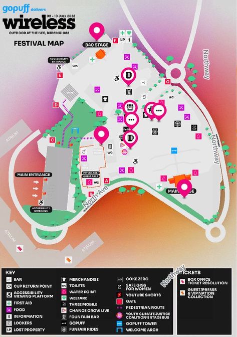 Festival Map Design, Event Map Design, Festival Moodboard, Timetable Design, Festival Map, Photoshop Shortcut, Wireless Festival, Event Layout, Area Map