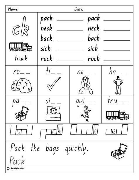 Ck Worksheets, Digraph Ck, Reading Graphs, Short Vowel Worksheets, Digraphs Worksheets, Phonics Blends, Cvc Words Kindergarten, Abc Phonics, Kindergarten Worksheets Free Printables