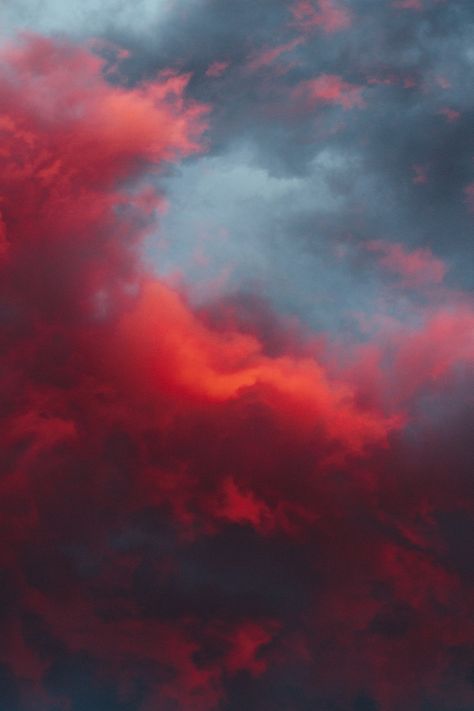 Sky on Fire | Dillon Moore | Flickr Angel Clouds, New Retro Wave, Cloud Wallpaper, Sky Pictures, Arte Inspo, Pretty Sky, Red Sky, Sky Art, Sky And Clouds