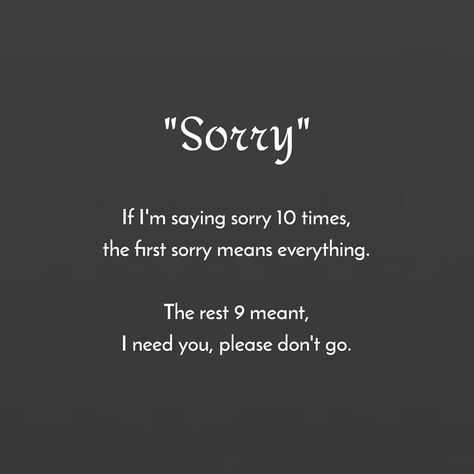 Sorry Message For Her, Sorry Message For Boyfriend, How To Say Sorry, Ways To Say Sorry, Pure Love Quotes, Cheater Quotes, Say Sorry, Friendship Photos, Please Dont Go