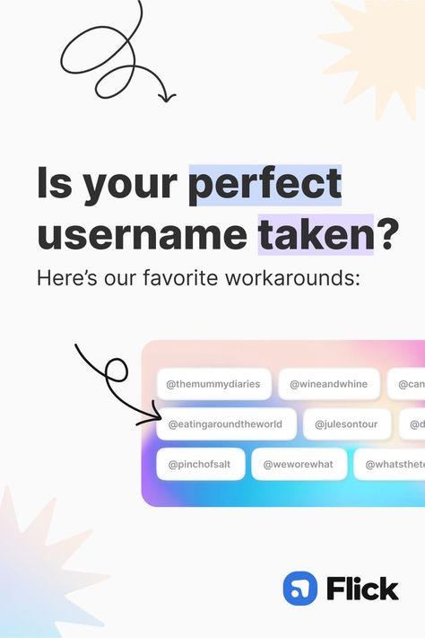 Your perfect username taken? We've got a few workarounds on how to create a great username when your favorite one is already taken. Catchy Instagram Usernames, Instagram Business Username Ideas, Professional Usernames For Instagram, Username For Business Account, How To Create A Instagram Username, Unique Username Ideas Instagram, Unquie Instagram Username, Instagram Username Ideas, Creative Instagram Photo Ideas