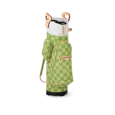 Products by Louis Vuitton: Golf Bag Gym Chic, Cute Golf Outfit, Louis Vuitton Gifts, Golf Brands, Trunk Bag, Umbrella Holder, Golf Wear, Golf Bag, Bag Green