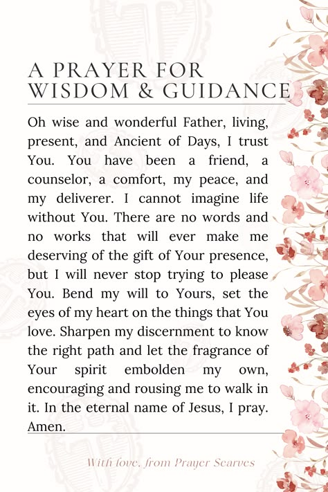 Prayer For Clarity And Guidance, Prayer For Wisdom And Guidance, Discernment Prayer, Prayers For Wisdom, Prayer For Women, Prayer For Discernment, Guidance Prayer, Prayers For Husband, Prayers For Guidance