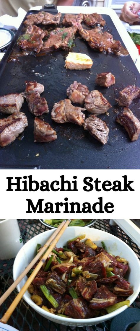 Chinese Steak Marinade, Hibachi Steak On Blackstone, Hibachi Marinade Recipes, How To Cook Hibachi At Home, Hibachi Meat Marinade, Hibachi Steak On Blackstone Griddle, Steak Marinade Asian, Blackstone Griddle Recipes Dinners Steak, Hibachi Seasoning